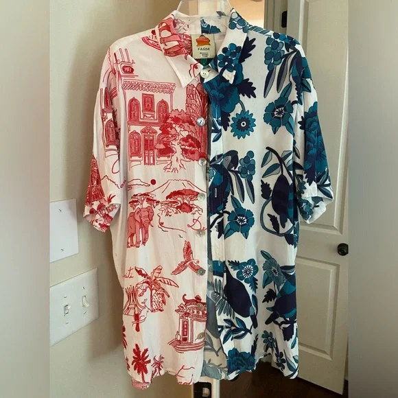 Farm Rio short sleeve button down shirt - Picture 2 of 5